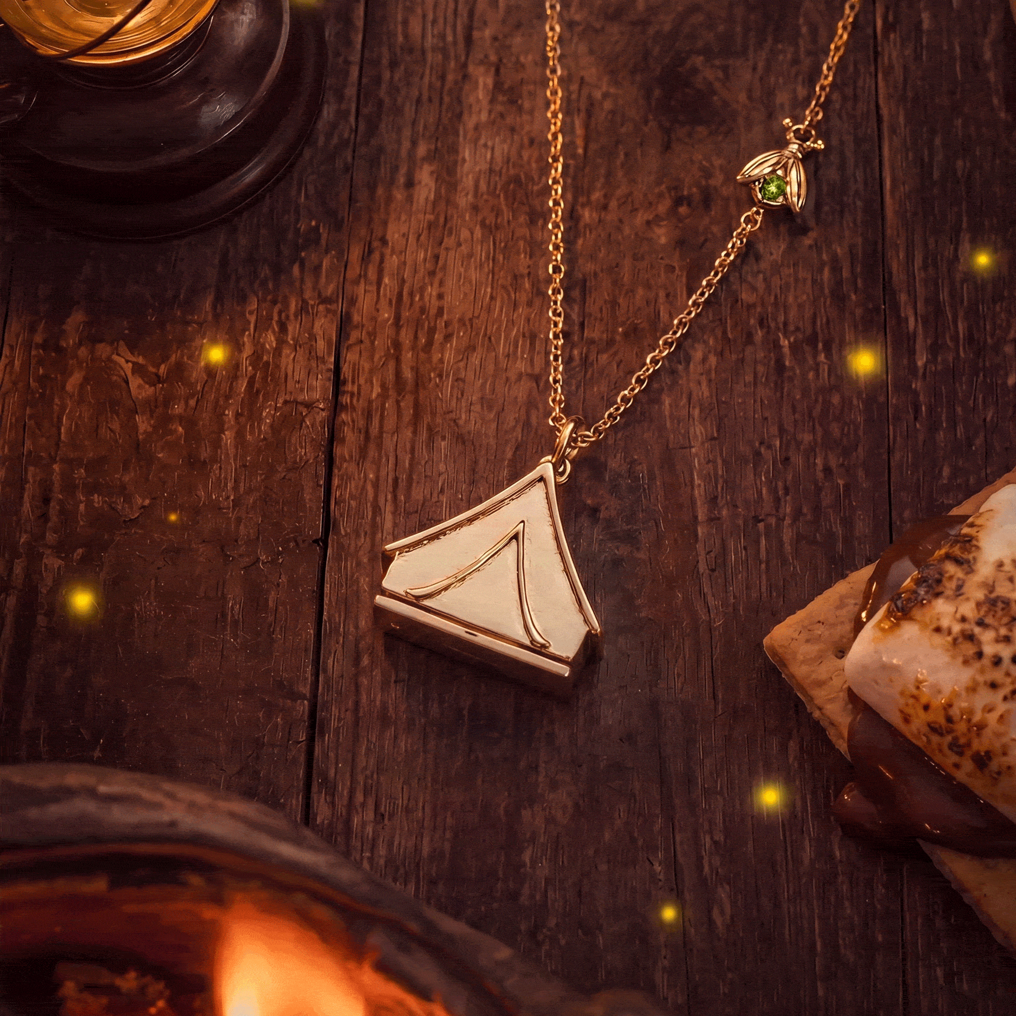 Glow With The Flow Camping Tent Necklace - Image 2