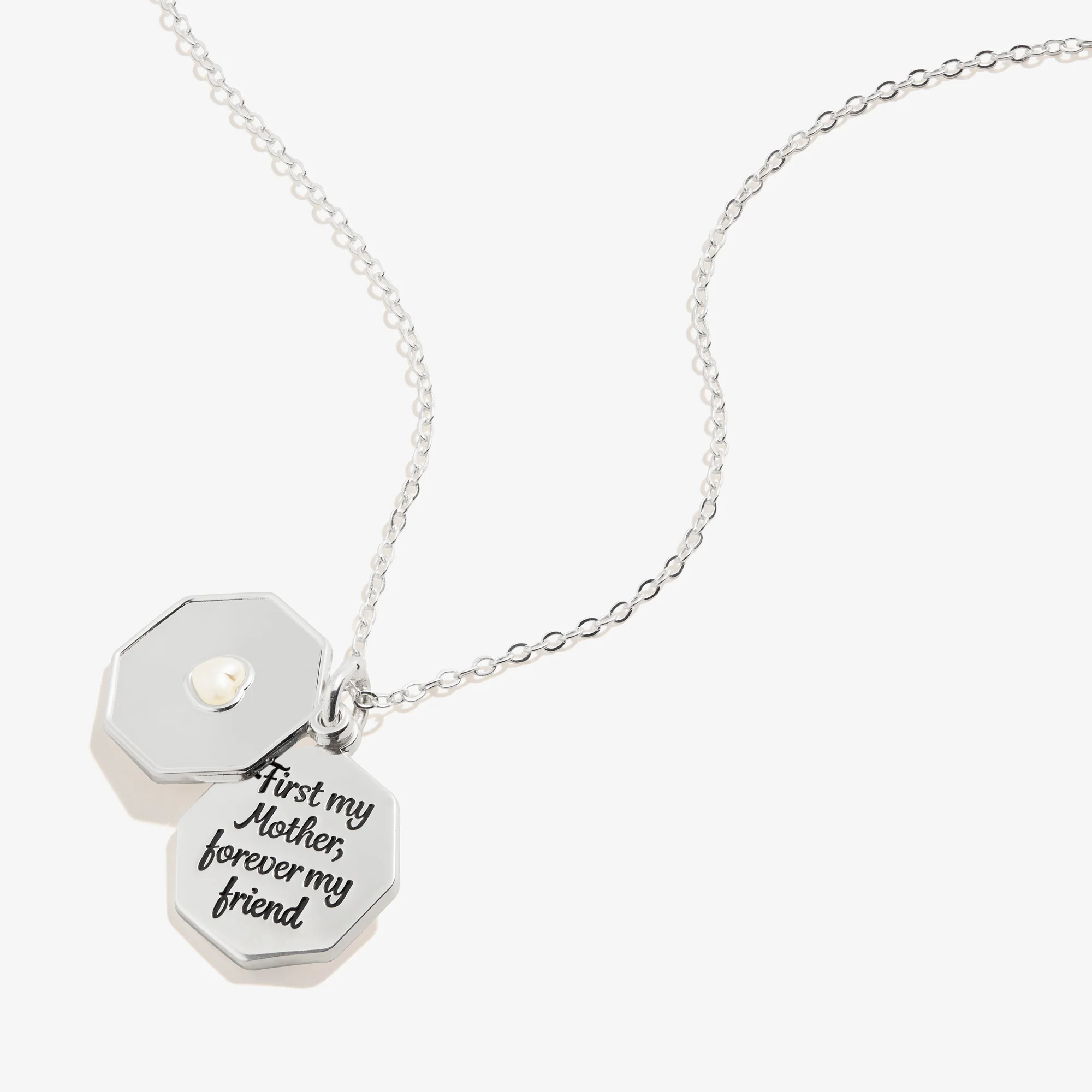 'First My Mother. Forever My Friend' Slider Charm Necklace
