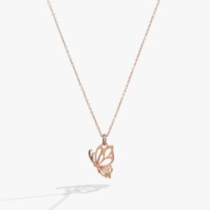 Goliath Butterfly Openwork Pendant Necklace