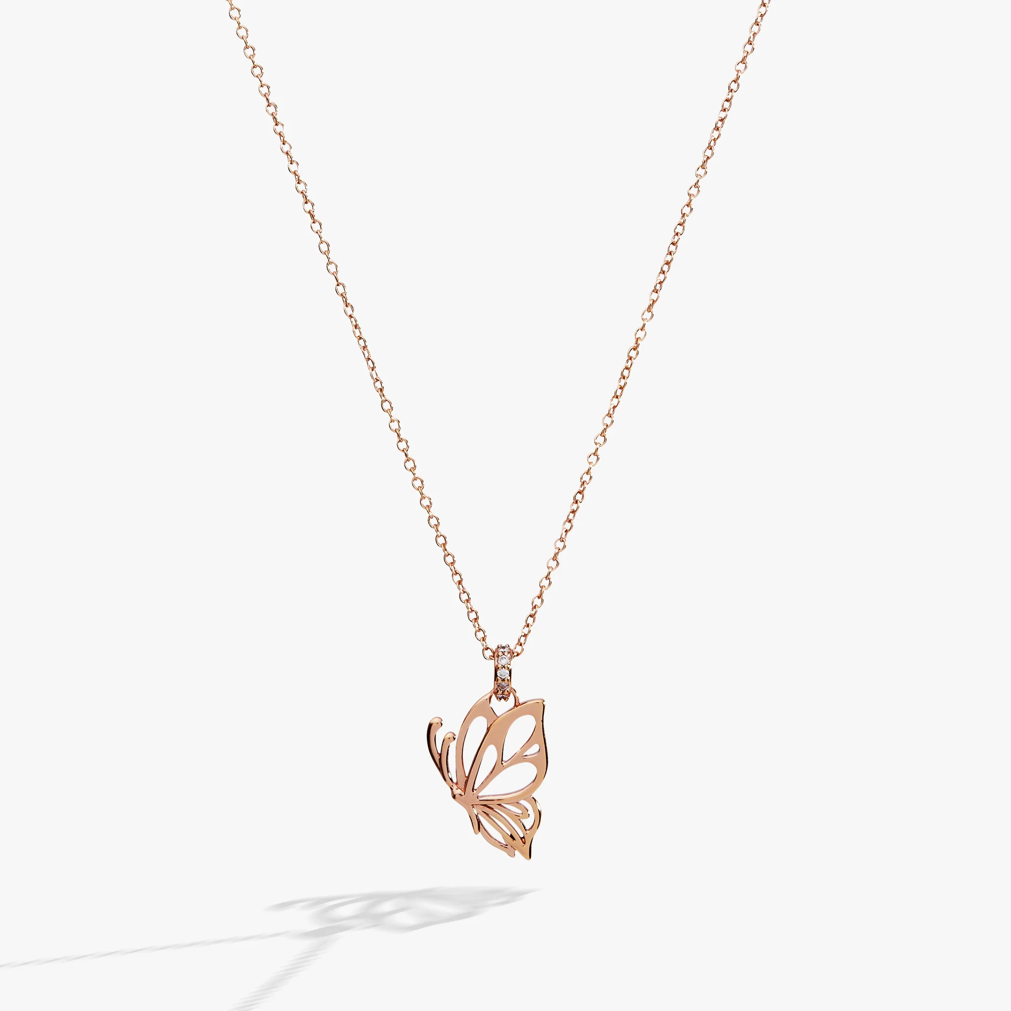 Goliath Butterfly Openwork Pendant Necklace