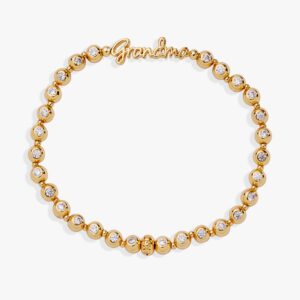 Grandma Elongated Crystal Stretch Bracelet