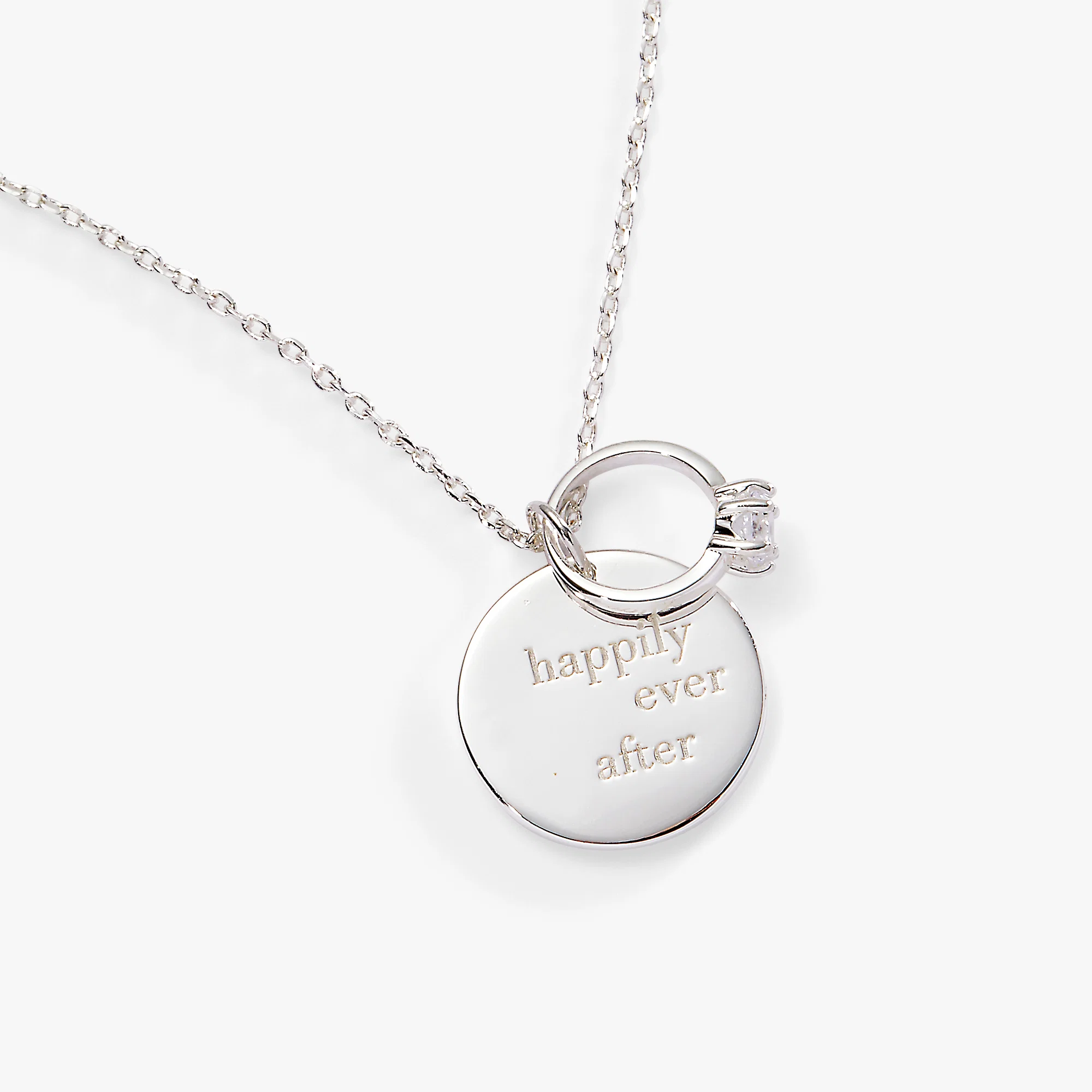 Happily Ever After Duo Charm Pendant Necklace