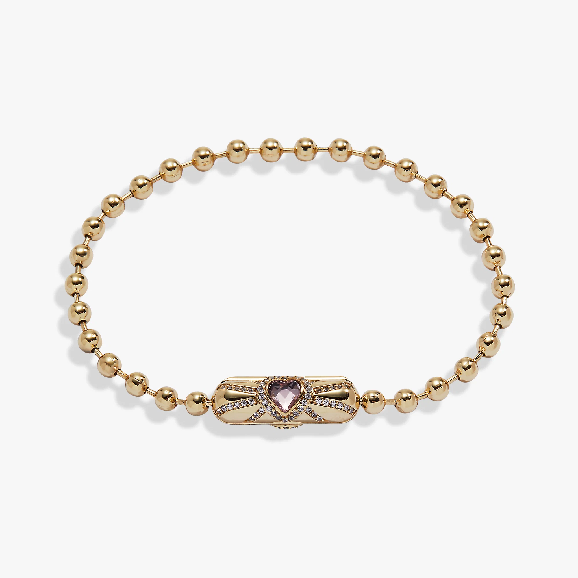 Heart Barrel Closure Bracelet