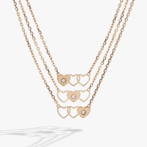 Best Friends BFF Heart Necklaces Set of 3