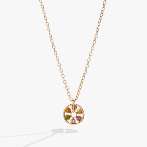 Heart Crystal Wheel Necklace
