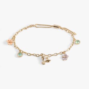 Hummingbird Multicharm Adjustable Anklet