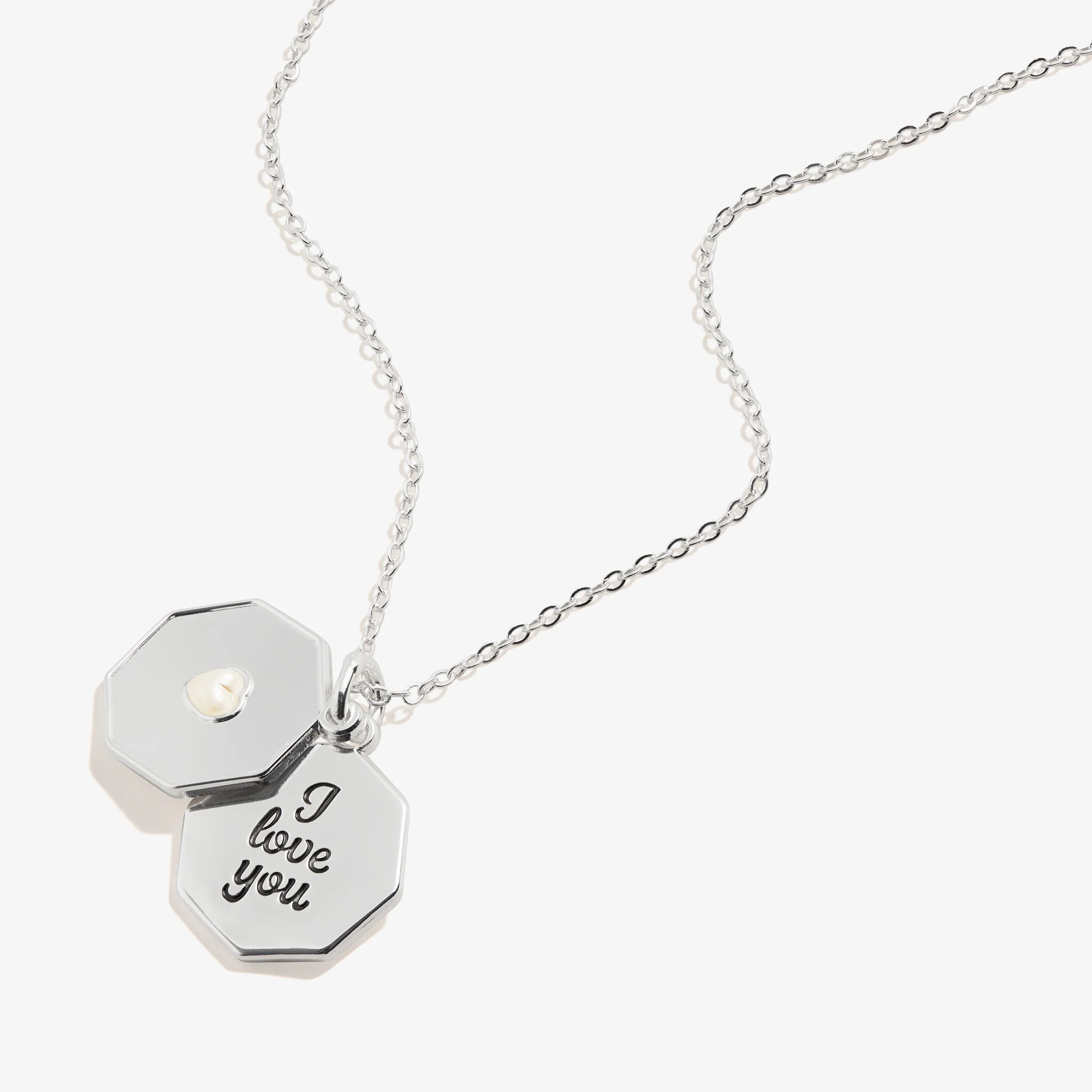 'I Love You' Slider Charm Necklace. Adjustable