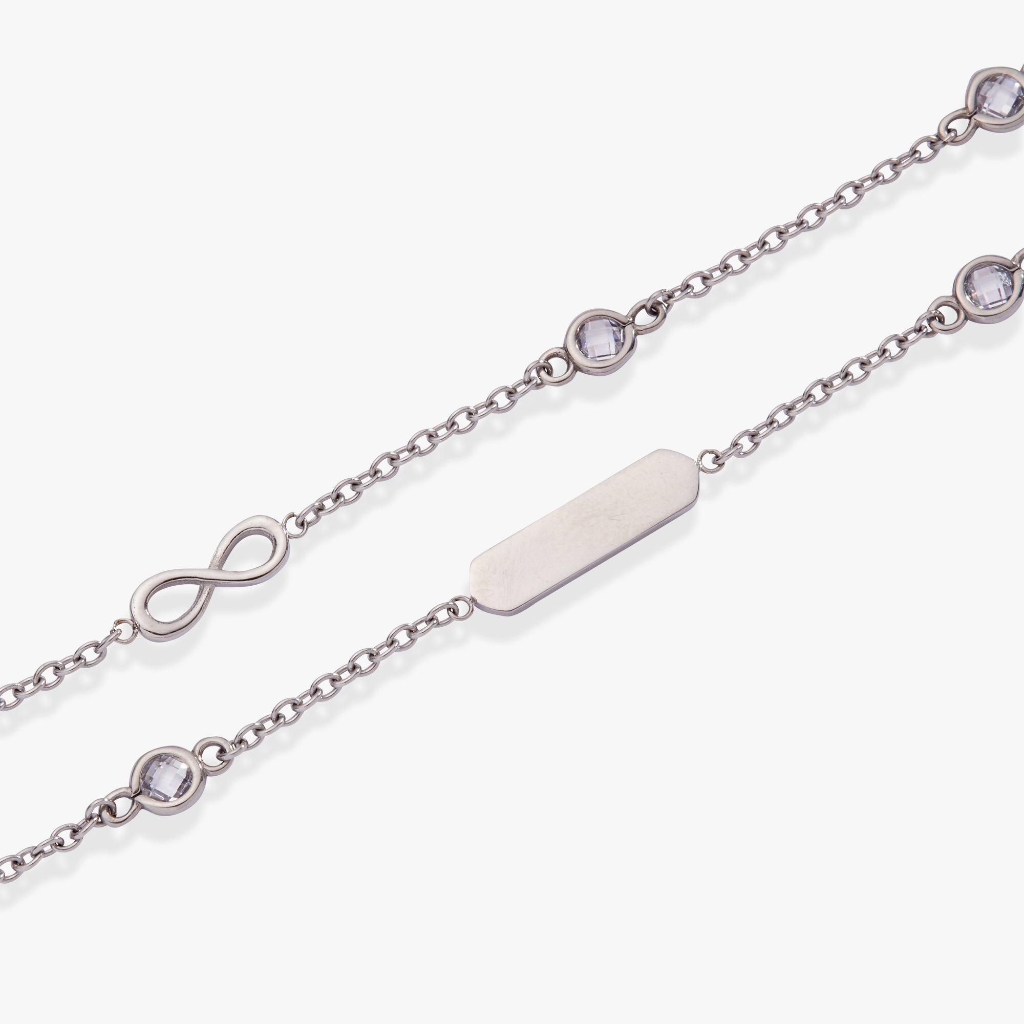 Infinity Chain Double Strand Bracelet - Image 3