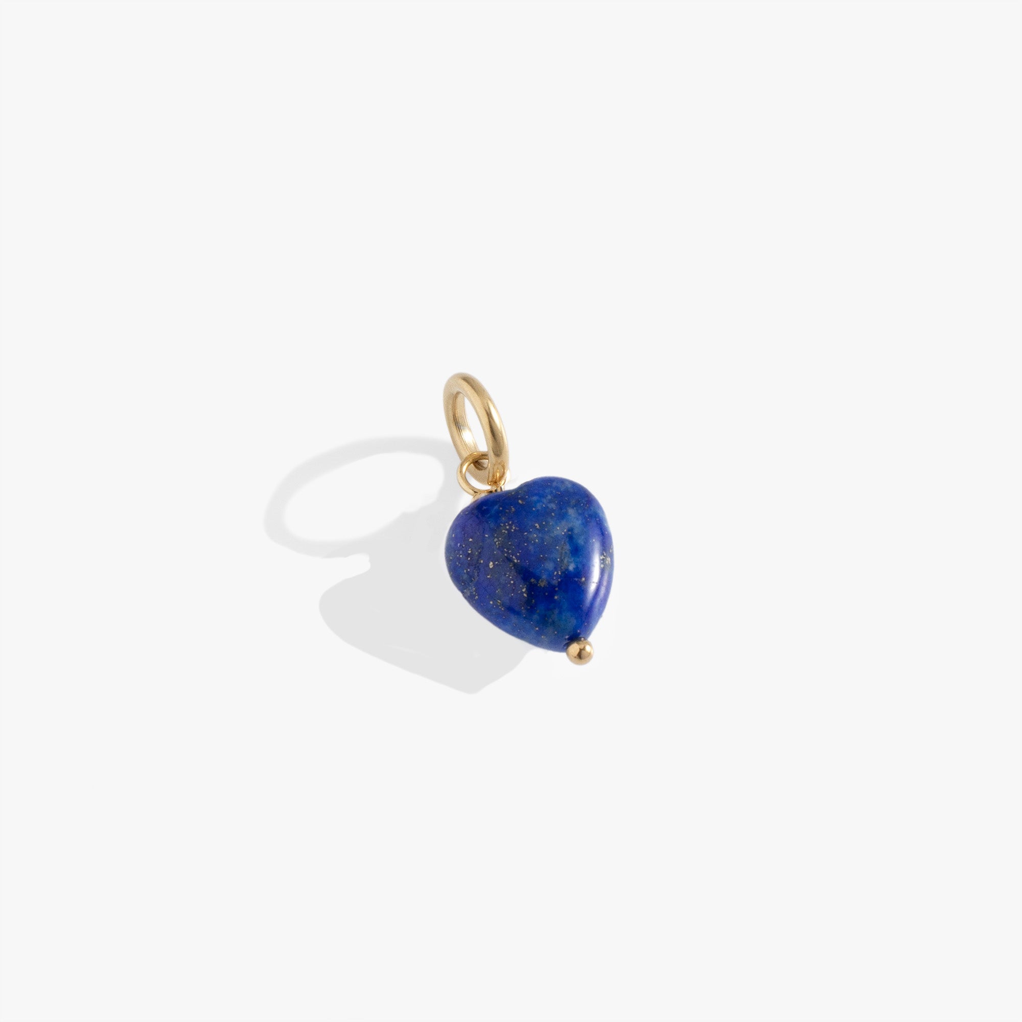 Lapis Gemstone Heart Interchangeable Charm