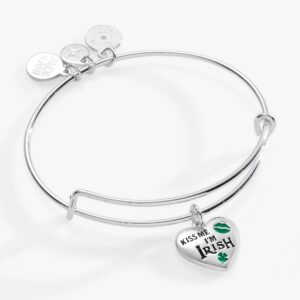 Kiss Me I'm Irish Charm Bangle