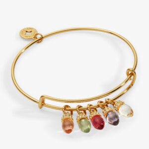 Christmas Muted Light Bulb Charm Bangle