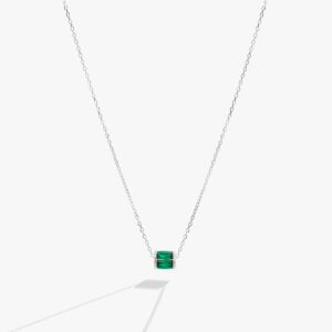 May Birthstone Precious Pendant Necklace