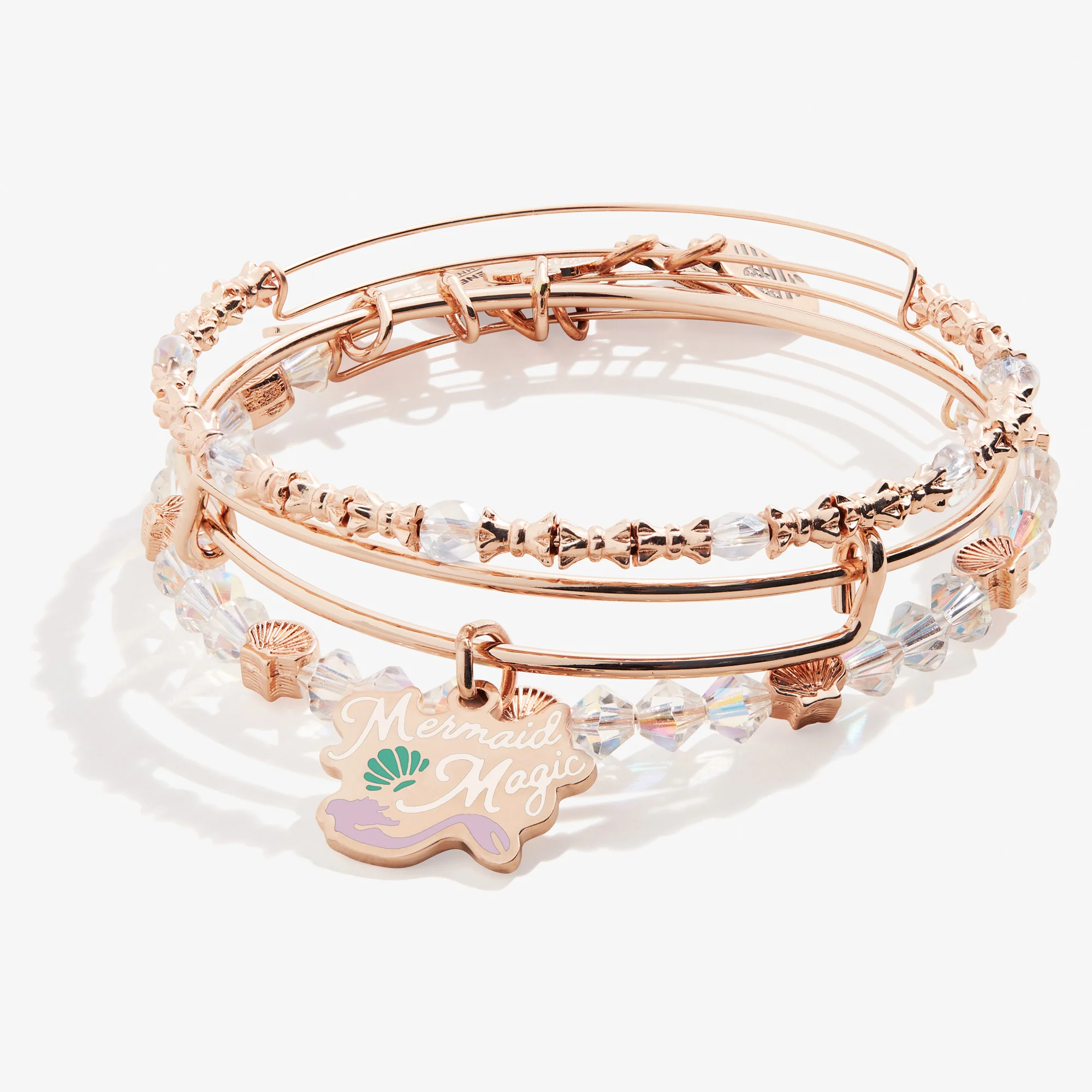 'Mermaid Magic' Charm Bangles. Set of 3