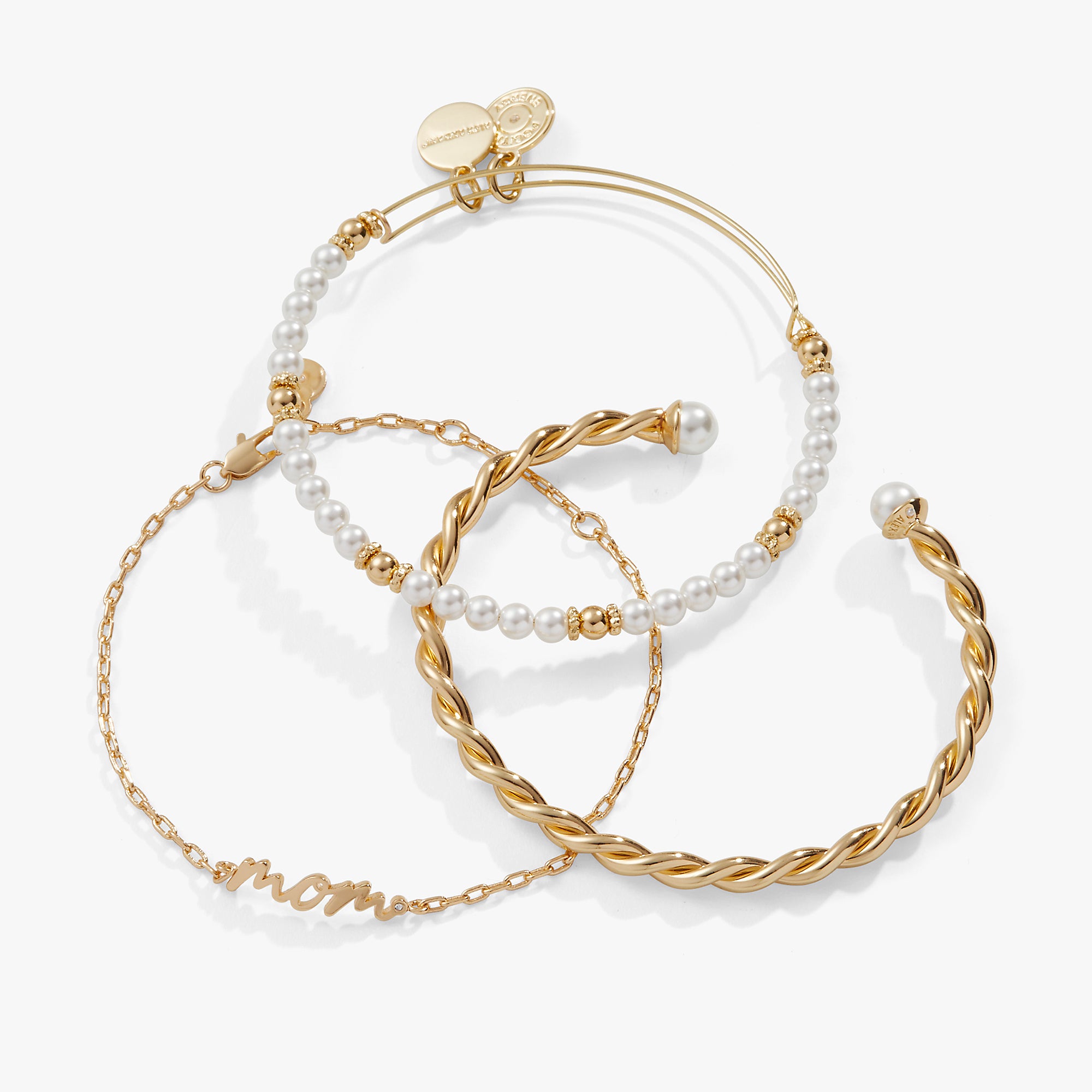 Mom Script Bracelet. Set of 3 - Image 5