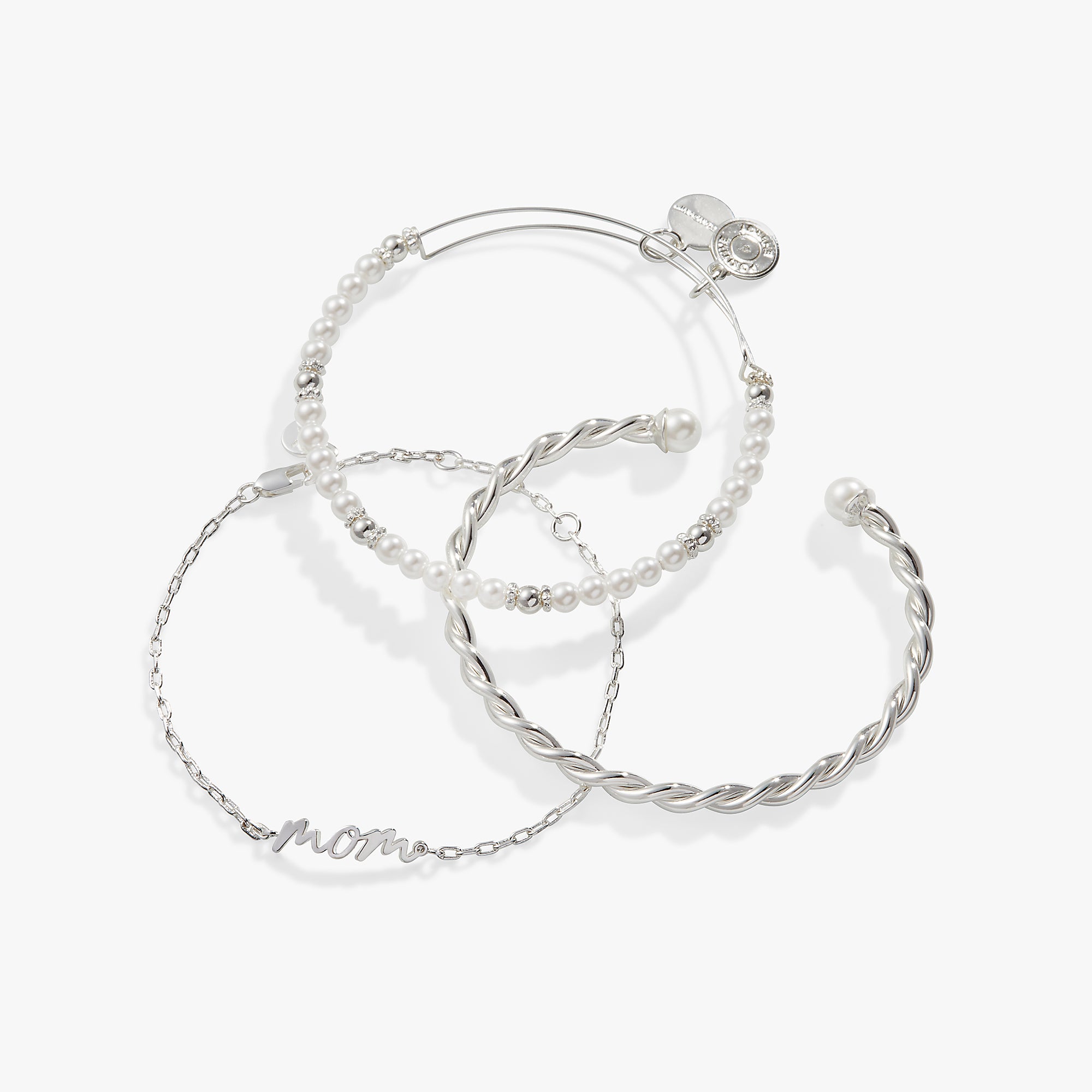 Mom Script Bracelet. Set of 3 - Image 3