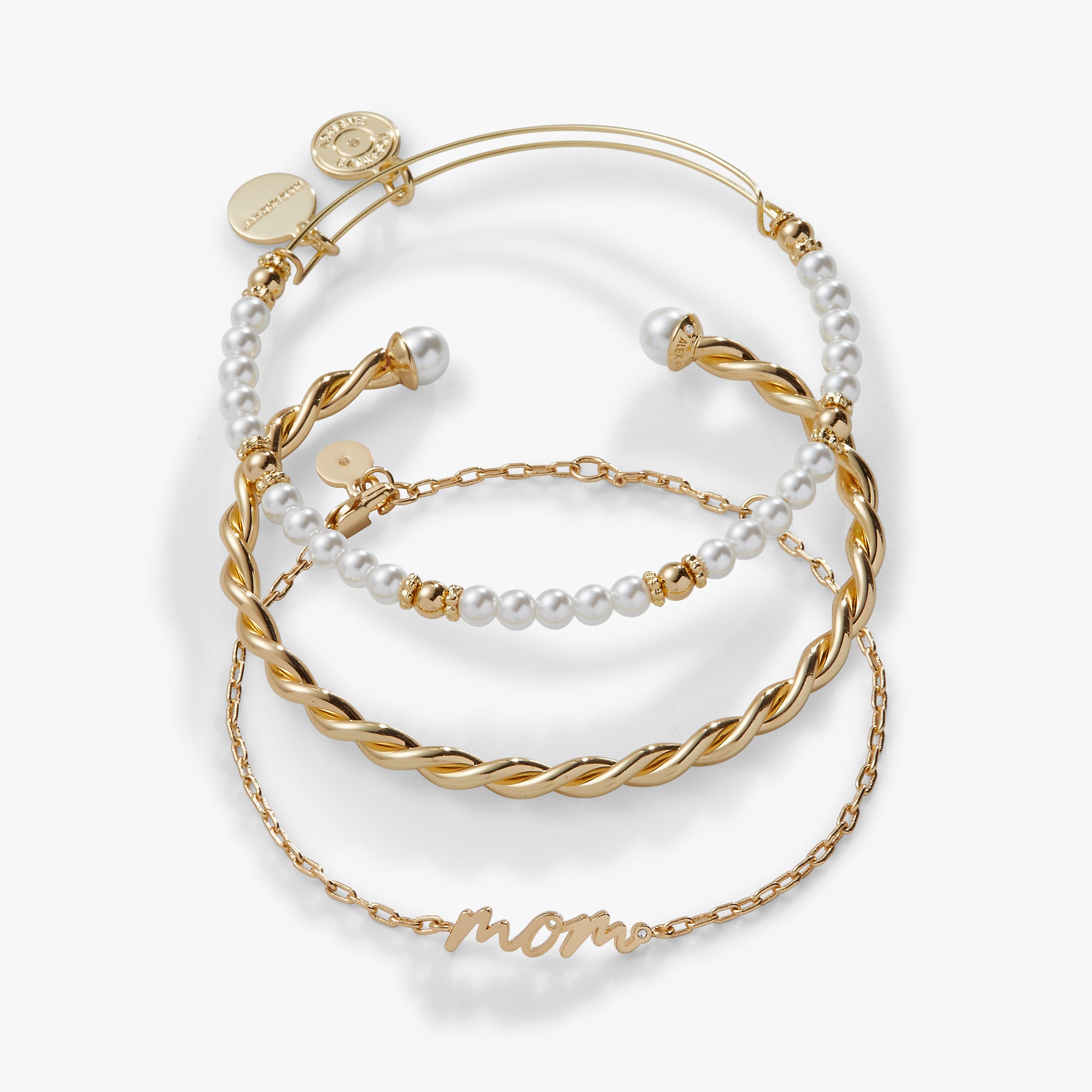 Mom Script Bracelet. Set of 3 - Image 4