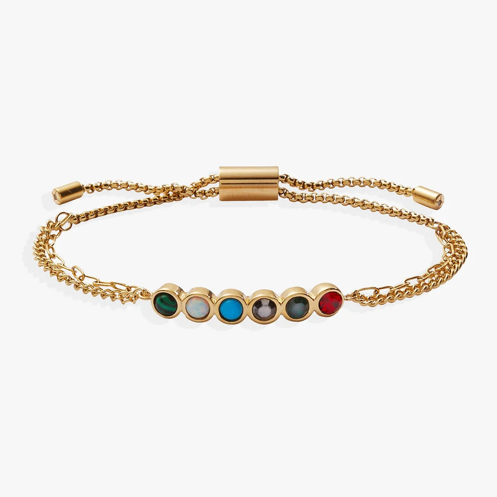 Mother Hidden Message Acrostic Bolo Bracelet