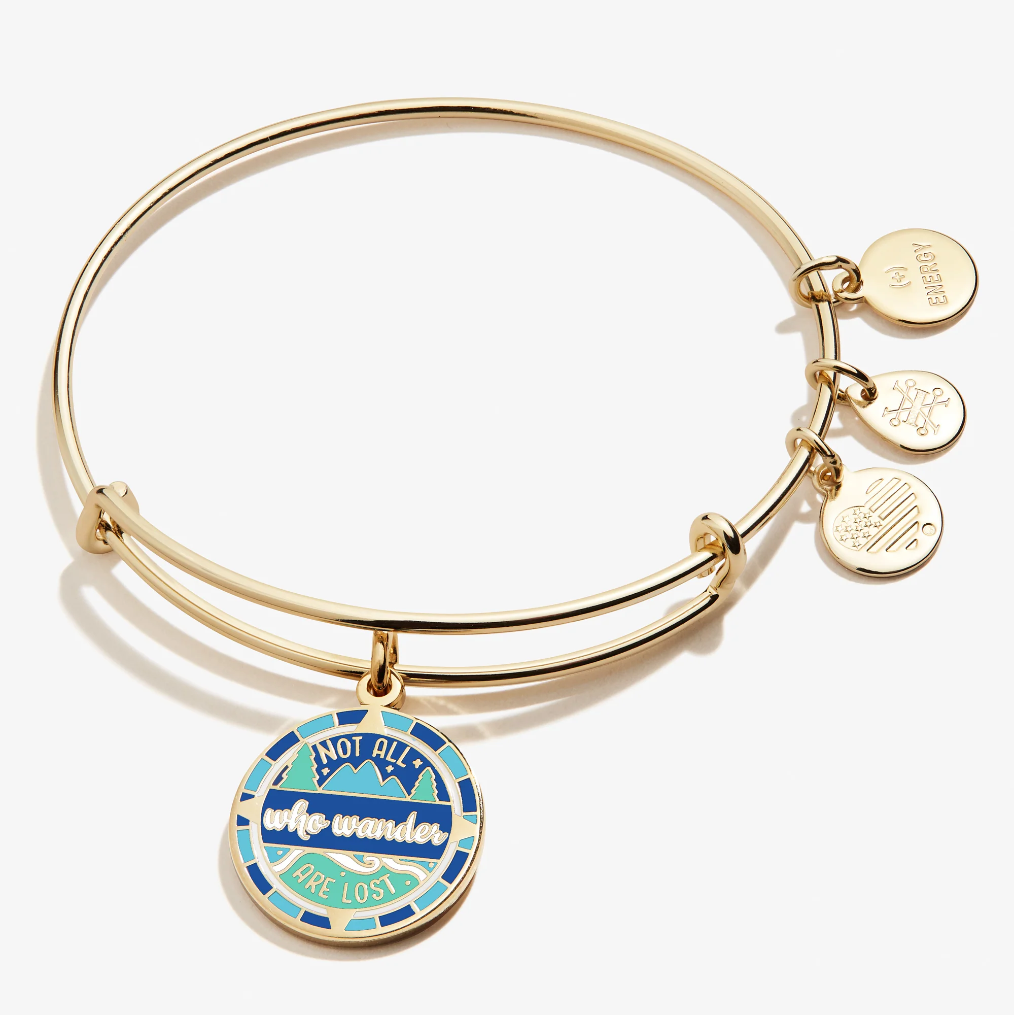 'Not All Who Wander Are Lost' Charm Bangle
