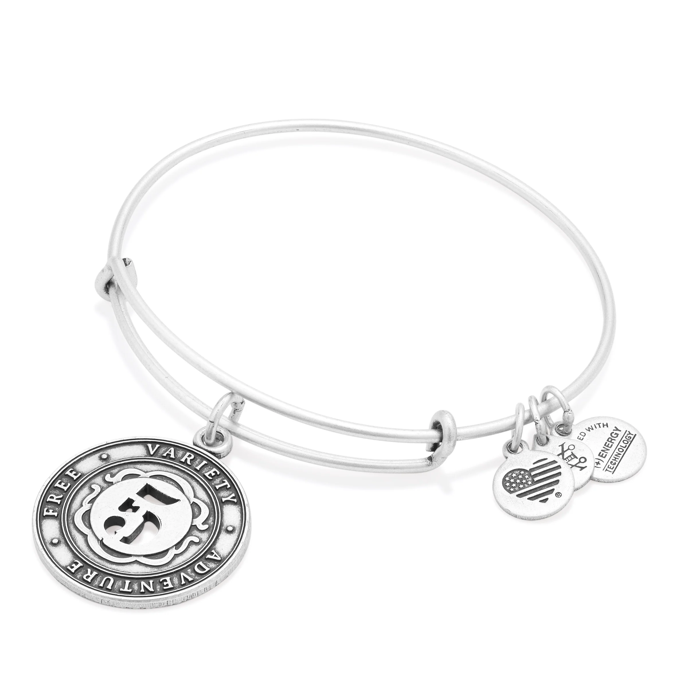 Number 5 Charm Bangle Bracelet | Free. Variety. and Adventure