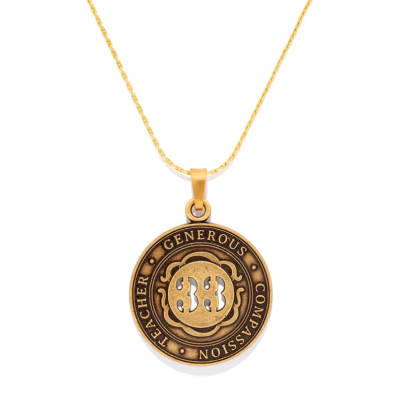 Number 33 Necklace. Expandable | Teacher. Generous. and Compassion