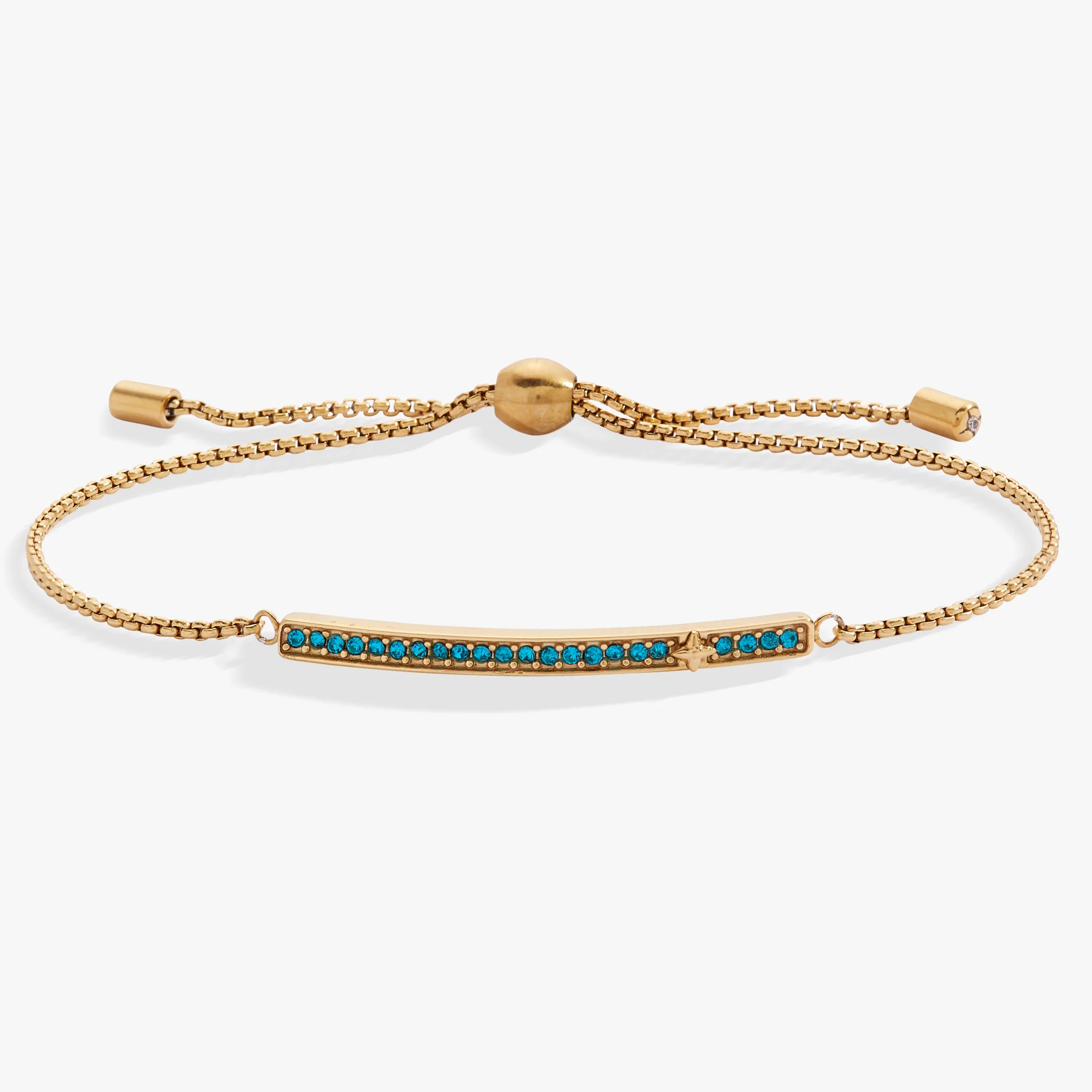 December Everyday Birthstone Pave Bolo Bracelet