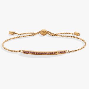 June Everyday Birthstone Pave Bolo Bracelet