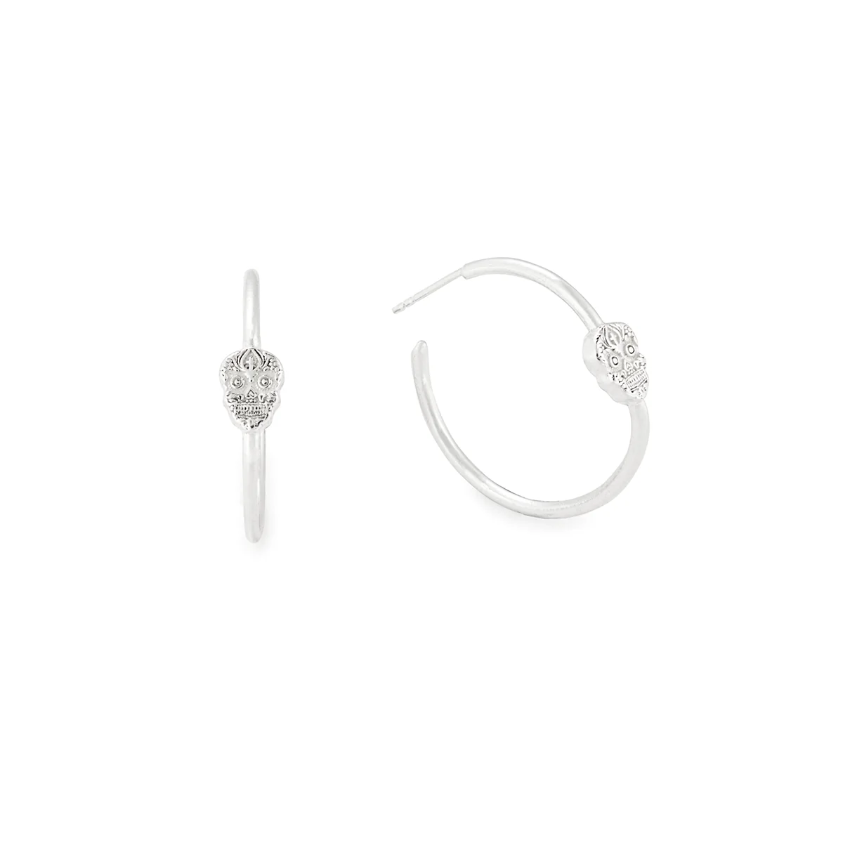 Calavera Hoop Earrings
