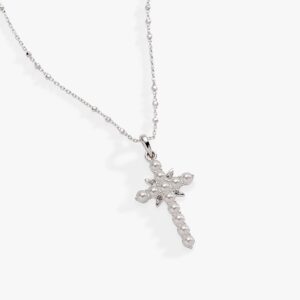 Divine Guides Cross Pendant Necklace