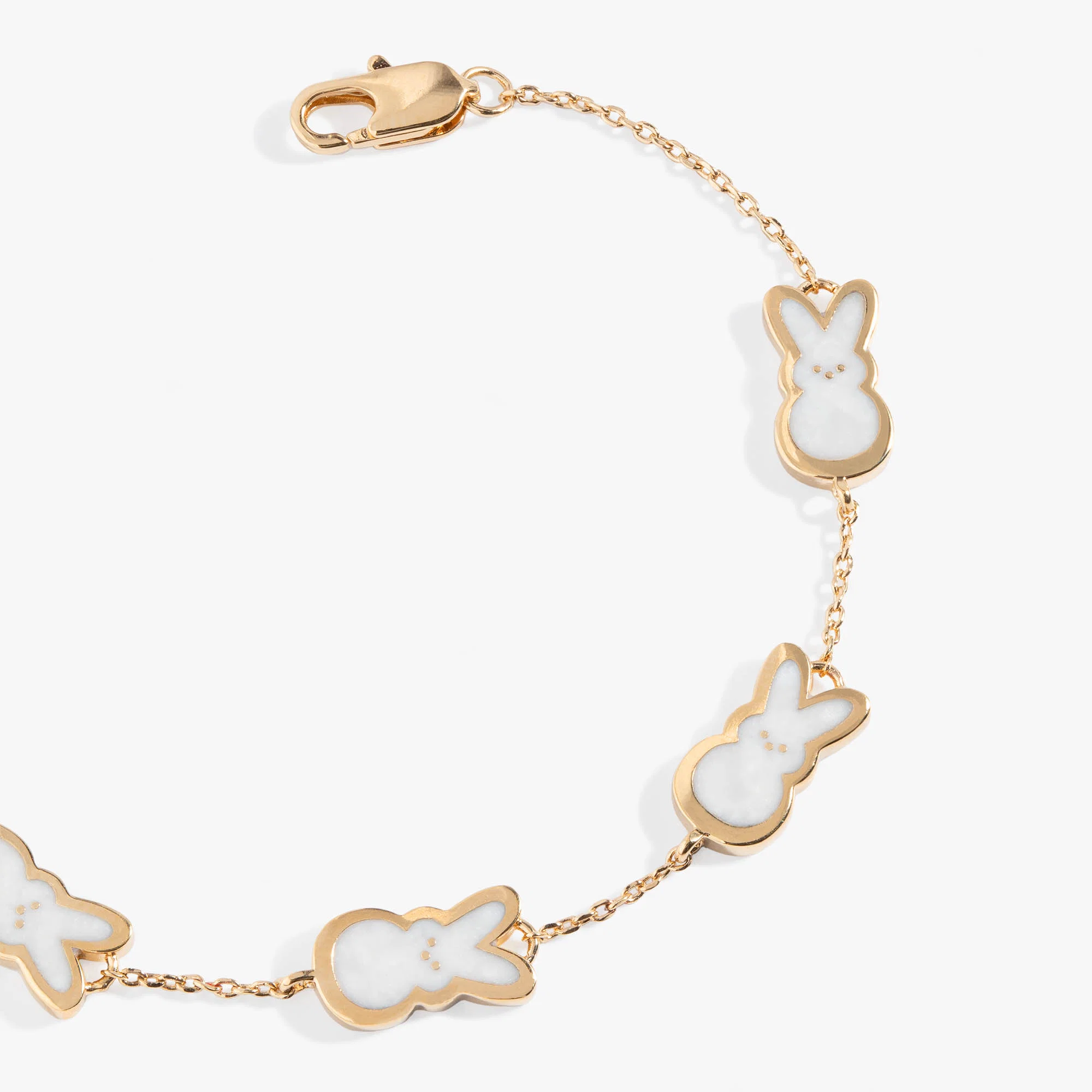 PEEPS® Pearlized Bunny Charm Bracelet