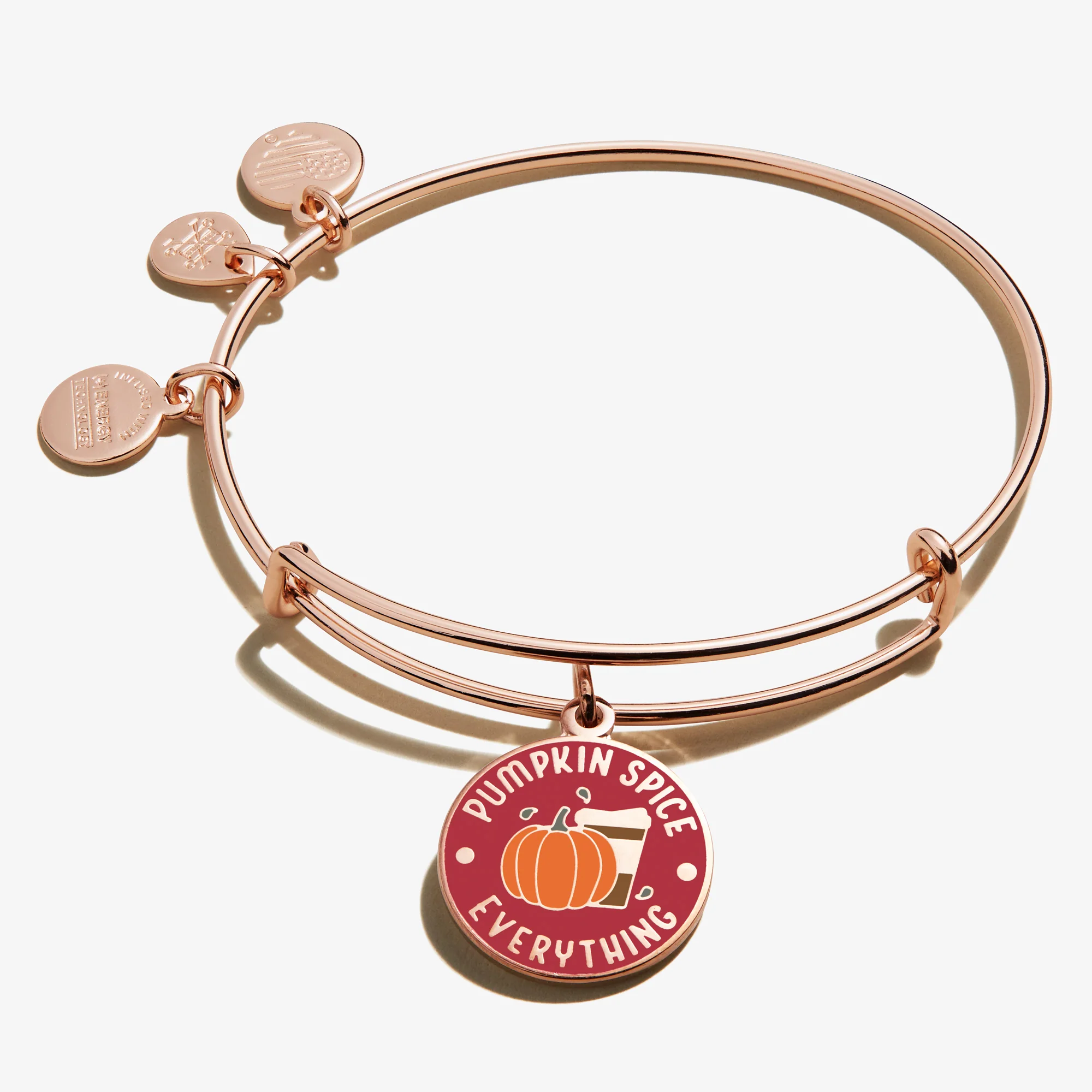 'Pumpkin Spice Everything' Coffee Cup Charm Bangle