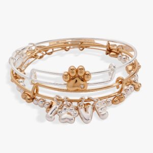 Puppy Love Beaded Bangle Set of 3