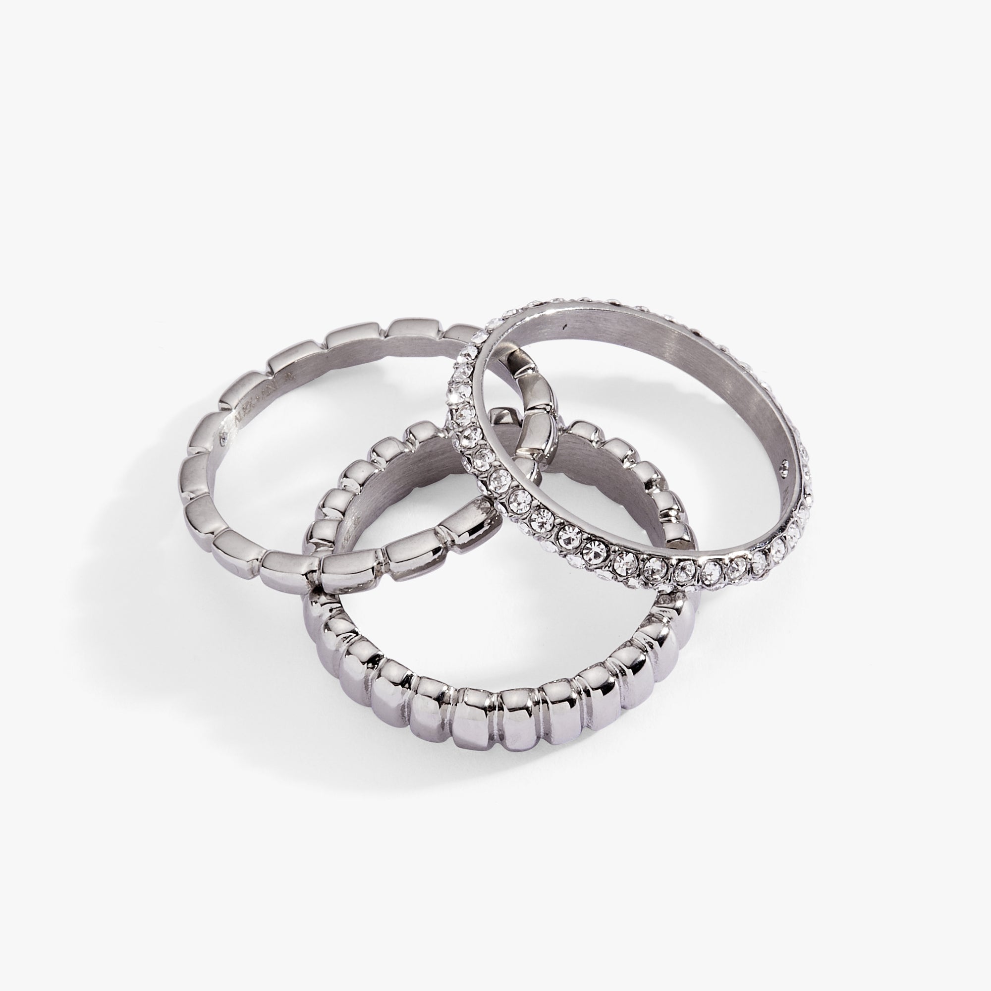 Ribbed Stacking Ring Set of 3 - Image 6