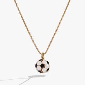 Soccer Ball Control The Ball. Command The Game Locket Necklace