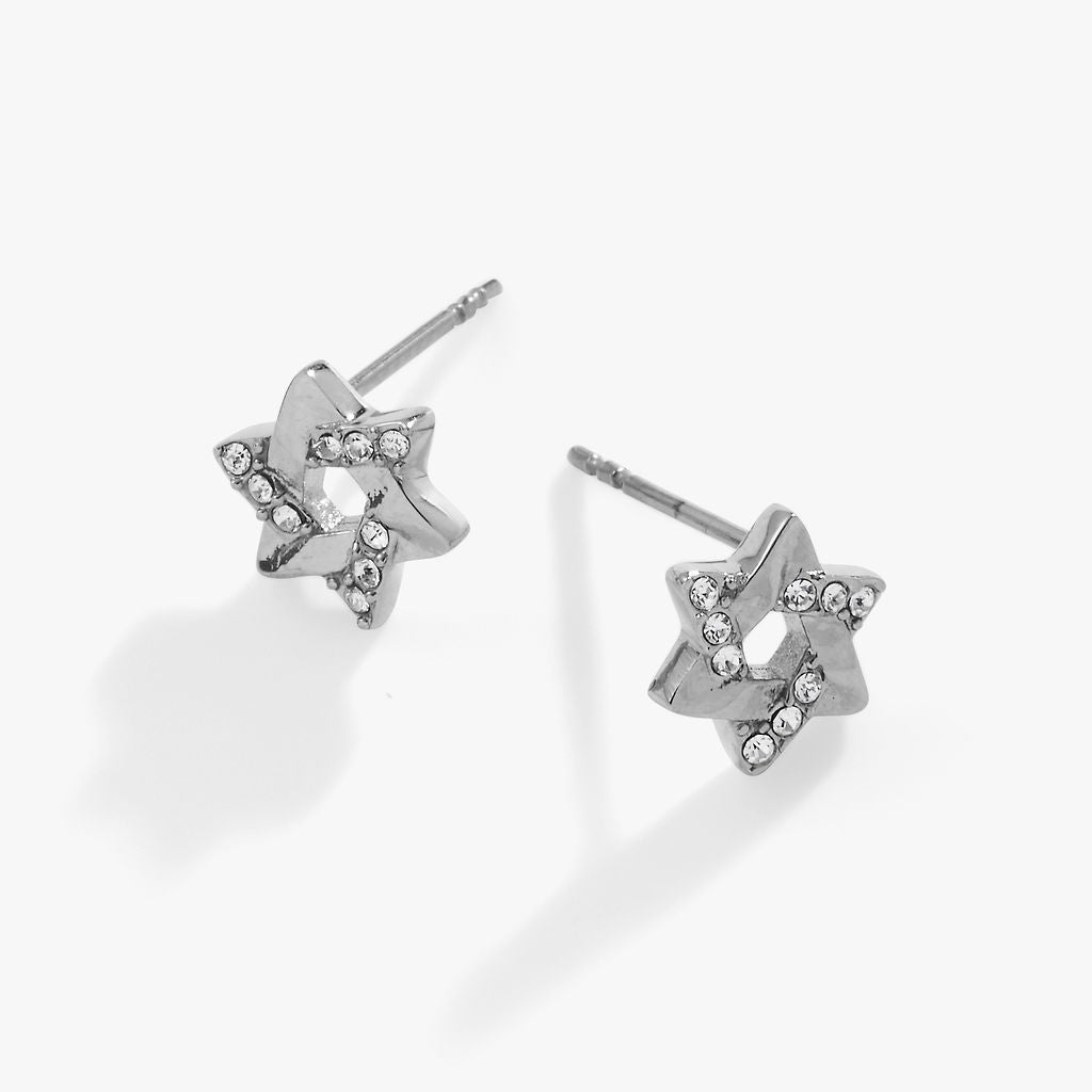 Star of David Mini Stud Earrings - Image 4