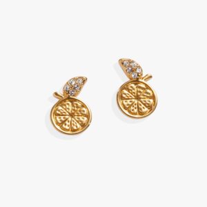 Orange Slice Stud Earrings