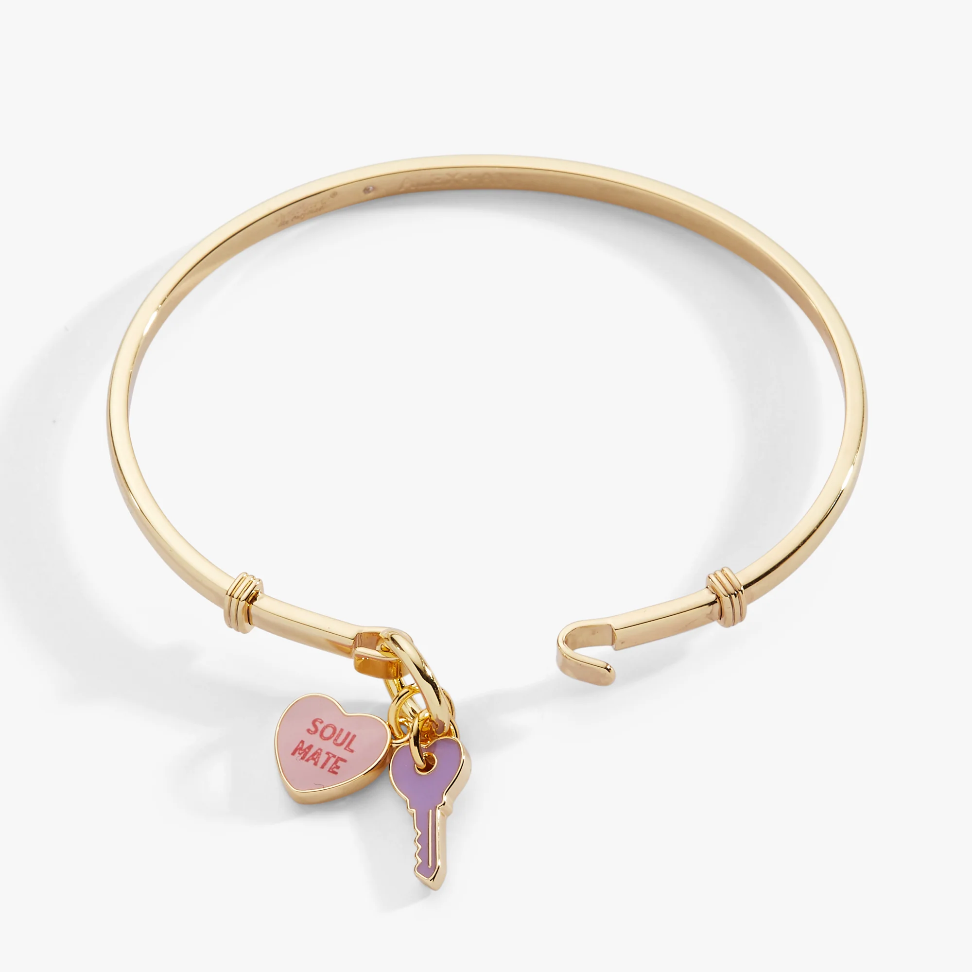 Sweethearts® 'Soul Mate' Heart & Key Tension Bangle