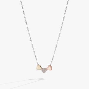 Crystal Heart Slider Necklace