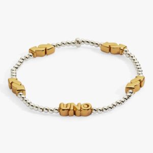 UNO™ Reverse Symbol Stationed Stretch Bracelet