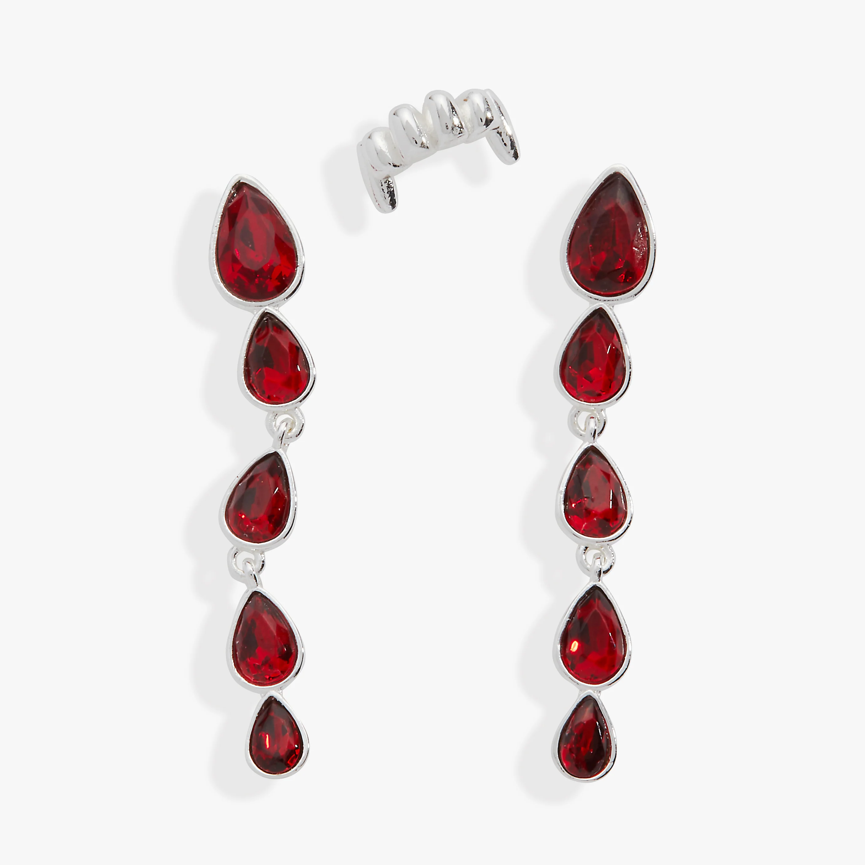 Vampire & Fangs Cuff Earring Set