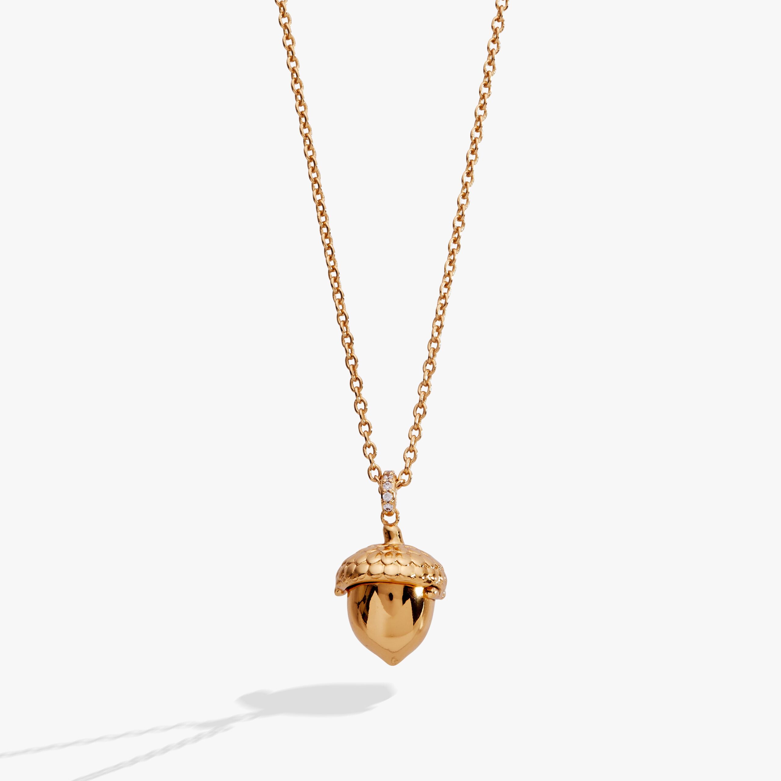 Woodland Acorn & Hidden Squirrel Locket Necklace - Image 7