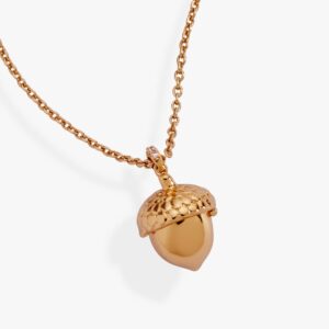 Woodland Acorn & Hidden Squirrel Locket Necklace