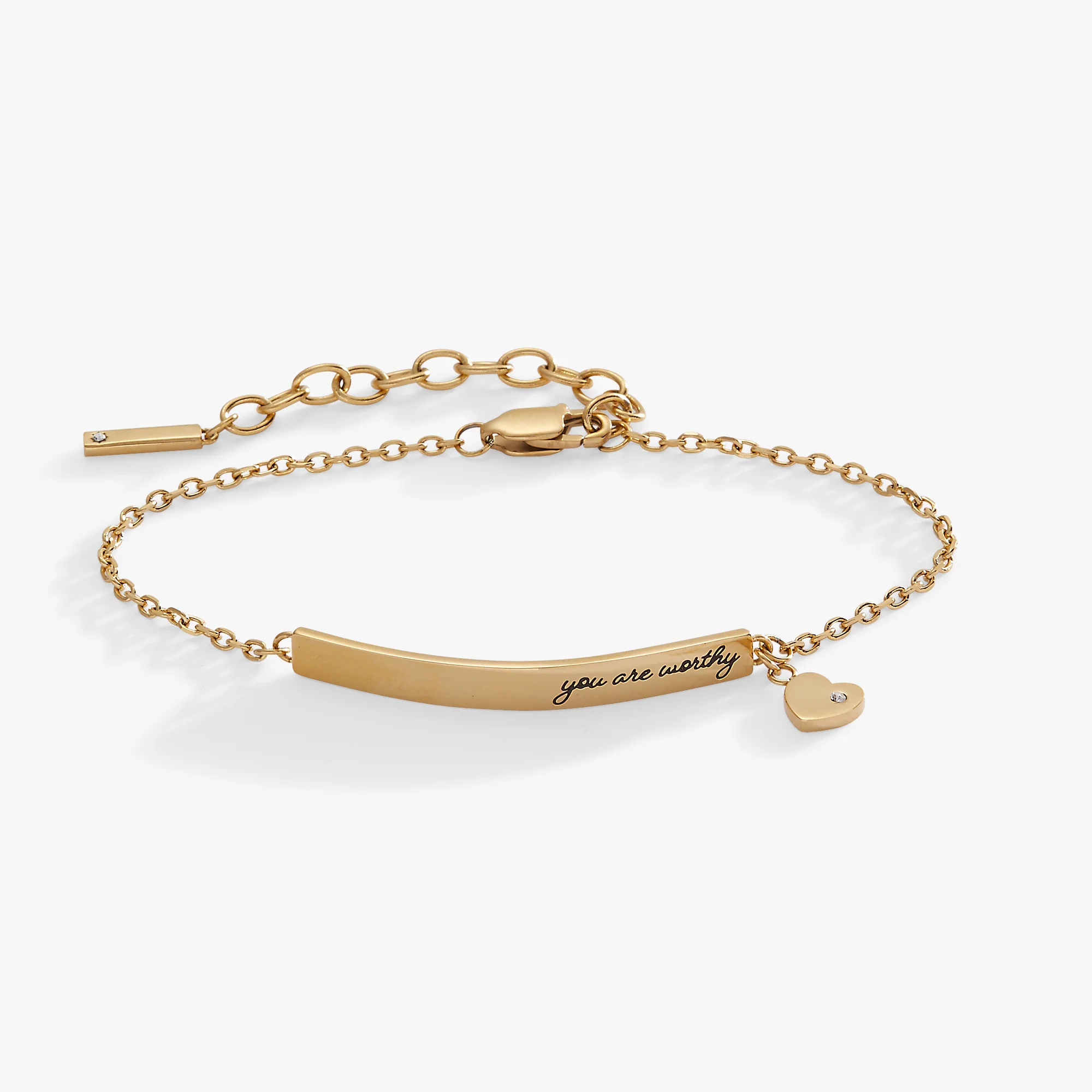 You Are Worthy Inline Bracelet