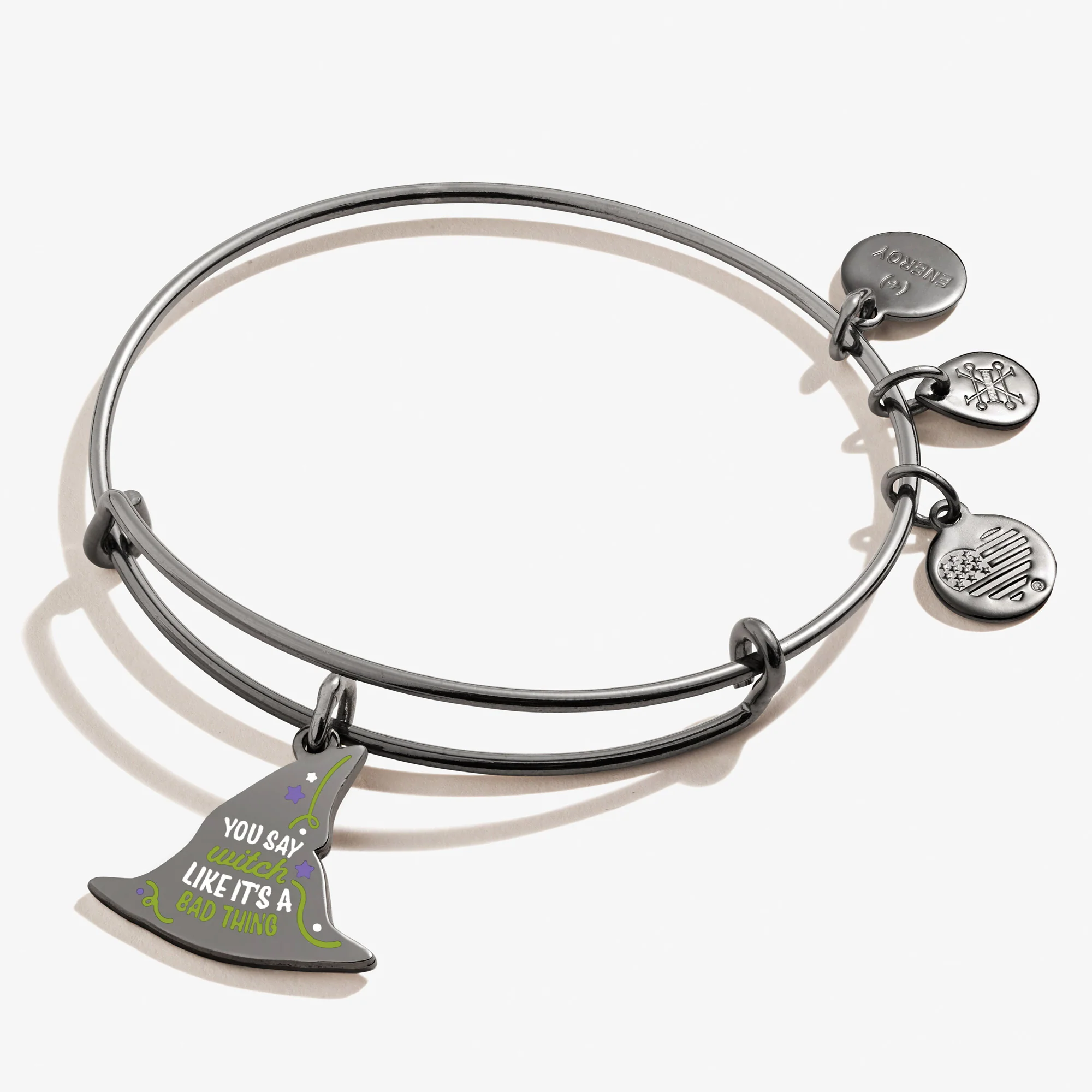 'You Say Witch Like it's a Bad Thing' Hallowen Charm Bangle