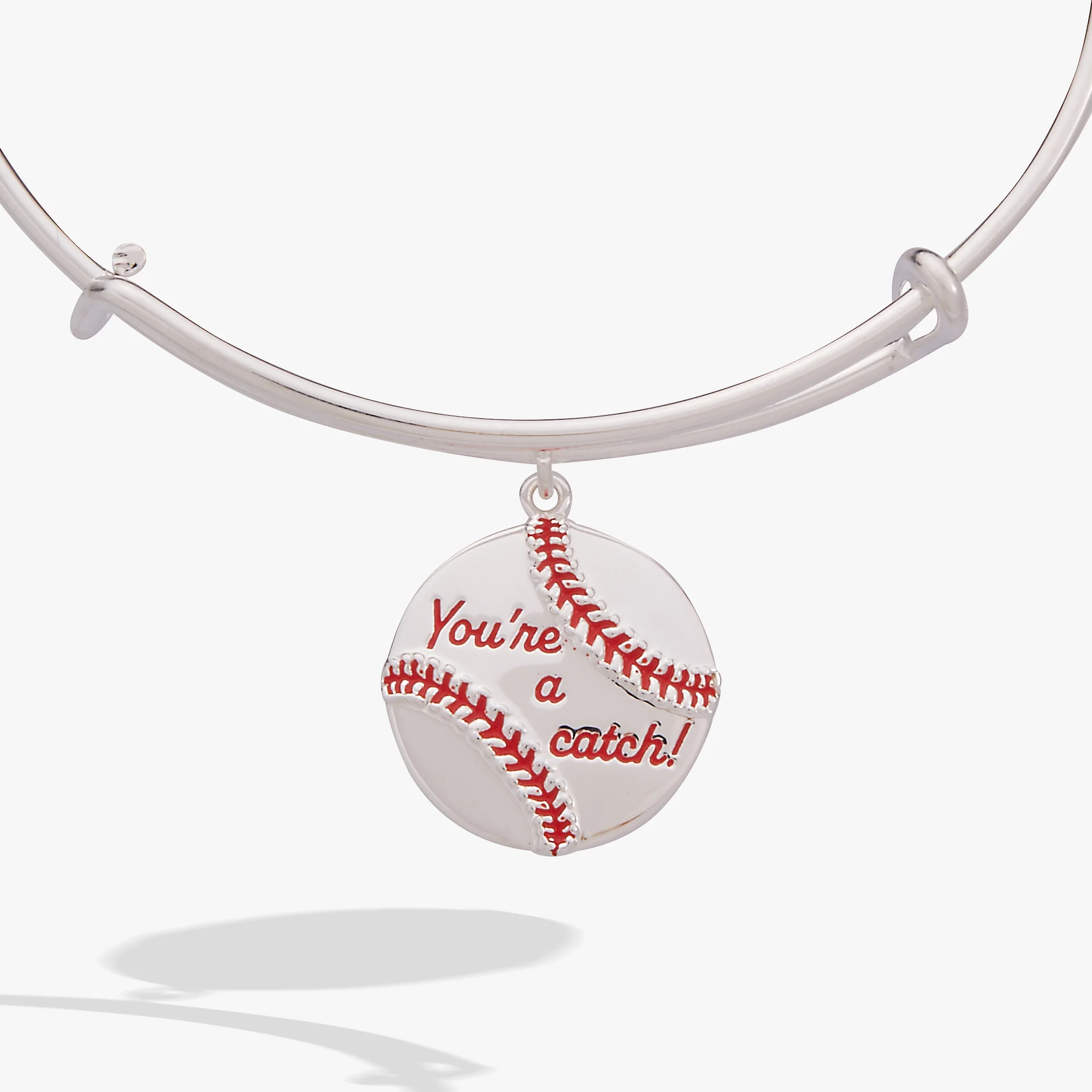 You're A Catch Baseball Charm Bangle